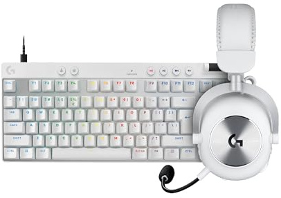Logitech G G PRO TKL RAPID Keyboard (US INTL Layout - Linear) + G PRO X SUPERLIGHT 2 Gaming Mouse EWR2 - White