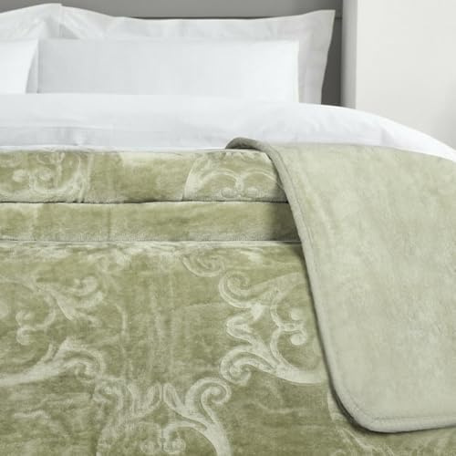 MERCURY TEXTIL - Manta de 180x230 cm (Khaki)