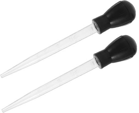 LAPYAPPE 2pcs BBQ Oil Dripper Meat Baster Turkey Baster for Cooking for Barbeque Accessories and Flavor Injection Tool