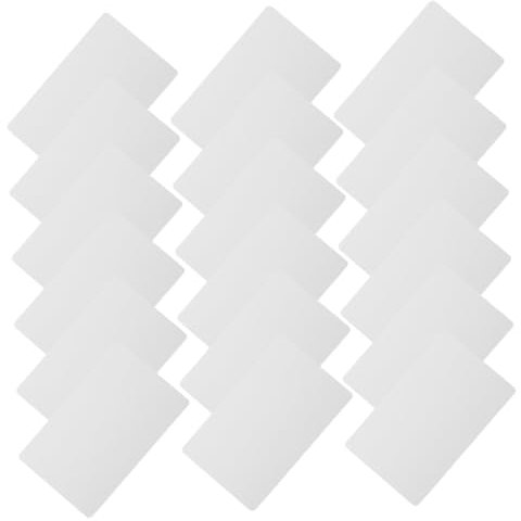 BCOATH 50stücke Aluminium Visitenkarten Blanko Sublimationskarten Für Langlebig Und Bedruckbar Für Büro Und Kunden Moderne Designs Für Persönliche Nutzung