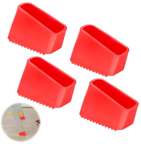 4 Stk 50x20mm Gummifüße für Leitern, Ersatz Leiterkappen Leiterfußabdeckung | Ersatzfüße für Leitern, Rutschfeste Leiterfüße, Leiter Füße Leiter Fußa Bdeckungen Schutzkappen für Leitern
