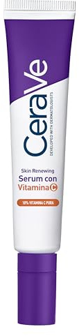 CeraVe Skin Renewing Siero Vitamina C, Con 10% Vitamin C Pura, 3 Ceramidi Essenziali, Acido Ialuronico e Vitamina B5, Per i Primi Segni dell'Età, 30 ml