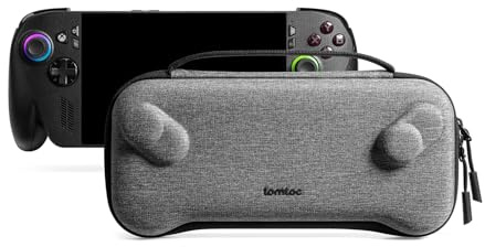 tomtoc smalt bärväska för ROG Xbox Ally X/ ROG Xbox Ally 2025, militärklasssskydd hårt skal, bärbart luktfritt filtresväska för konsol och tillbehör
