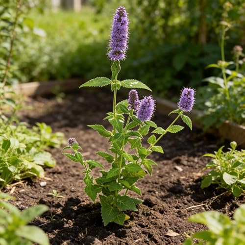 Agastache Blue Fortune ? Plante vivace ? Fleurs violet ? Soleil, Mi-ombre ? Hauteur adulte 120 cm ? Livrée 20 cm ? Godet 9 cm ? Floraison août, septembre, octobre
