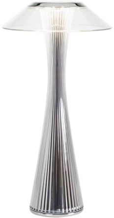 Kartell Space Lampada da Tavolo, Indoor, Cromo