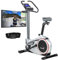 skandika Ergometer Morpheus | Heimtrainer für Zuhause, 12 kg Schwungmasse, 32 Widerstandsstufen, 24 Programme, App Kompatibel mit Kinomap, Pulsgurt, Tablethalterung | Indoor Fahrrad bis 150 kg