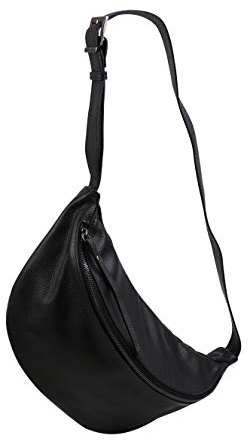 SH Leder echt Leder Damen Unisex Brusttasche für Festival Reise mittelgross Hüfttasche Crossbody Bag Frauen Ledertasche 37x21cm Fania G697