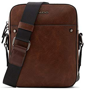 ALDO Men's Poani Crossbody Bag, Dark Brown