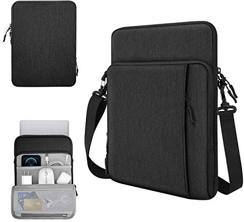 TiMOVO Sleeve Case with Shoulder Strap for Laptop, 13.3-14, Black