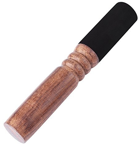 GAESHOW Tibetische Klöppel für Klangschale, Klangschale Hammer Schlägel, Sound Bowl Stick, Holz Schläger mit Lederkopf für Meditation Gebet Yoga Achtsamkeit