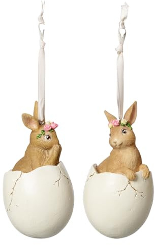 Villeroy & Boch Spring Fantasy Accessories Lapins dans un œuf, set de 2 5,9x5,9x10,8cm