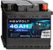 HeyVolt Autobatterie 12V 46Ah 420A/EN Starterbatterie, absolut wartungsfrei ersetzt 36Ah 41Ah 43Ah 44Ah 46Ah