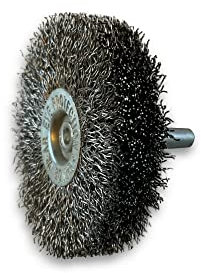 Lot de 10 brosses rotatives circulaires métalliques à tige Ø 60 mm | Fil inox souple Ø 0,20 mm | Epaisseur 18 mm | 3 rangs | Pour perceuse ou visseuse à mandrin | Kibros 2660IV18x10