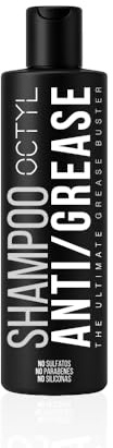 OCTYL Shampooing Anti-Graisse | Shampooing professionnel anti-pelliculaire et anti-graisse à usage quotidien | Réduit les démangeaisons, la desquamation et l'excès de sébum | 250ml
