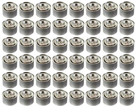 48x GermanFire- Sicherheits-Brennpaste aus ungiftigem Ethanol, Dose 200 g Brenndauer 2,5 Std. pro Dose, Brenngel für Chafing Dish Speisewärmer Warmhaltebehälter Rechaud