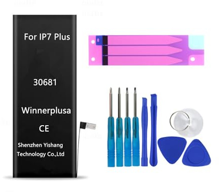 Winnerplusa Batterie pour iPhone 7 Plus avec adhésif