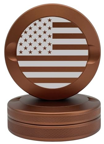 Syn Tin America | Metal Container for Zyn, Premium Aluminum Can & Rugged Pouch Holder | Extra Capacity, Knurled Grip & Used Pouch Storage | EDC (Copper)