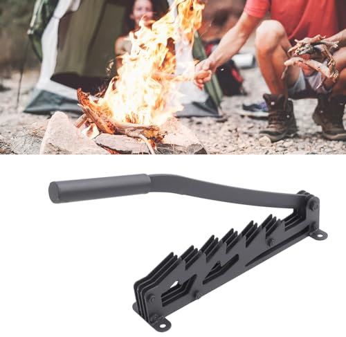 Cocoarm Spaccalegna da Parete, Staccabile, Potente, per la casa, spaccalegna, Manuale, spaccalegna, Cracker per Legna da ardere, 57 x 10 cm, Colore: Nero