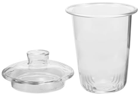 MAGICLULU Filtro Per Tè in Vetro Inserto Per Infusore Da Tè Teiera Di Ricambio in Foglie Sfuse Pratico e Durevole