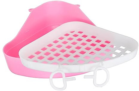BESPORTBLE Kaninchen-toilettenbox Haustiertoilette Aus Kunststoff Chinchilla-Becken Haustiertöpfchen Hamster-toilettenbox Gitterdesign Für Einfache Und Sichere Befestigung Im Käfig