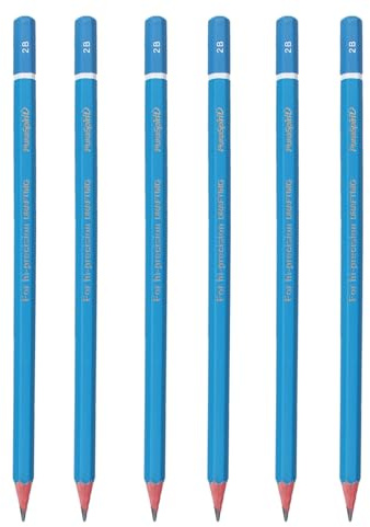 GZDAOXIA 6 Stück bleistifte 2B,bleistift,schreiblernbleistift,Bleistiften zum Zeichnen,Sketch Bleistift Set,Zeichenstifte Set,Skizzienstifte für Kunstler und Skizzieren Liebhaberin(2B)