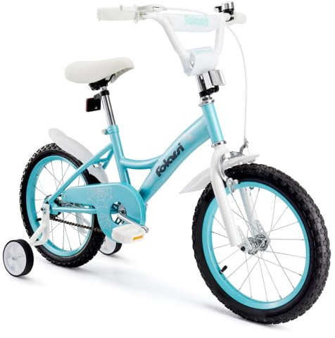 Folarsi Kids Bike 14 16 18 Inch Bicycle for 3-9 Years Boys Girls Bike，Children's Bicycle with Bell Training Wheels, Multiple Colors
