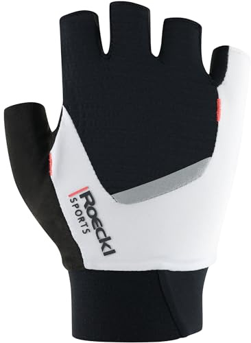 Roeckl Sports Diamante 2 Damen Fahrrad Handschuhe kurz weiß/schwarz 2026: Größe: 6.5