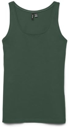 VERO MODA Vmlulu - Camiseta de Tirantes Larga JRS Ga Noos, Gris Oscuro, L