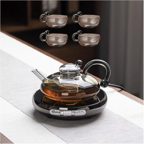Teiera Nuovo Alto Valore Set Da Tè Ceramica Piano Cottura Elettrico di Ratto Coda di Ratto 4 Tazze Con Filtro Casa Reception Scrivania