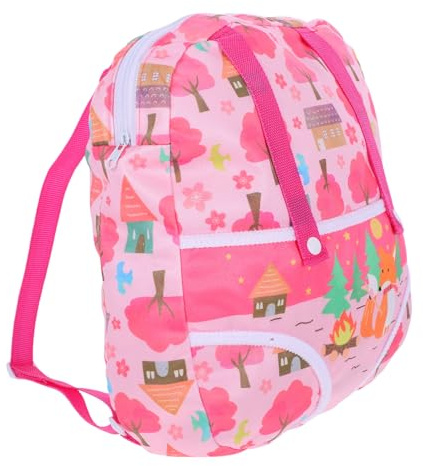 BESPORTBLE Puppenrucksack für Mädchen Leichter Mini Rucksack für Puppen zur Aufbewahrung von Puppenkleidung und Zubehör für Unterwegs und