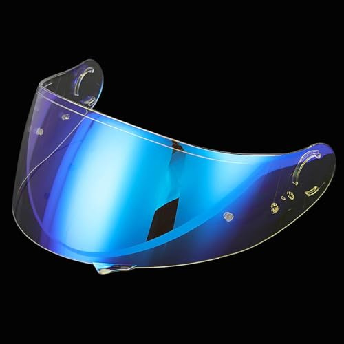 YOFAB Visiere Casque Moto pour SHOEI GT-Air,GT-AIR2, Casque Moto Pare-Vent Casque Lentille, Remplacement de Visière de Lentille de Casque de Bouclier de Vent de Moto,J Aurora Blue