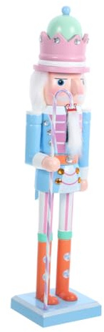 MUELODSIC decorazione Natale Festivo mini Q cracker noci per natale natalizi pastello Sky-Blue