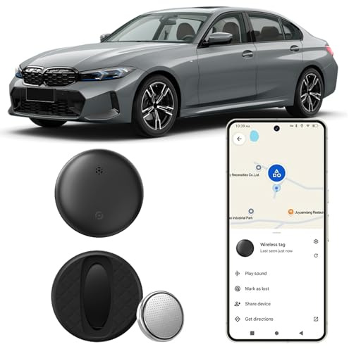 Traceur GPS pour véhicules, Nouveau Traceur Localisateur D’Objets Bluetooth, Compatible avec l’app Google Find Hub (Uniquement Android), Traceur caché pour Voiture sans Frais mensuels, IPX6 Étanche