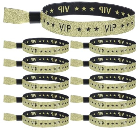 40 Pcs Party Ring Bar Wristband Cloth Wristbands VIP Fabric Entry Disposable Concert Fair