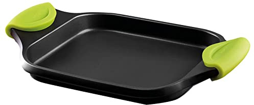 CASTEY - Bandeja de Inducción de Fundix, 35 cm, Modelo F3-IP35, Asador Antiadherente, Multicolor, con Asas Fijas, Mejor Manejo y Mayor Comodidad