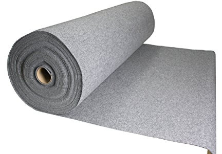 Filz Grau Filzstoff 50x150cm Meterware 3,0mm Stark- Soft