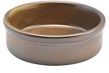 Genware Terra Lot de 12 plats à tapas en porcelaine rustique en cuivre 10 cm