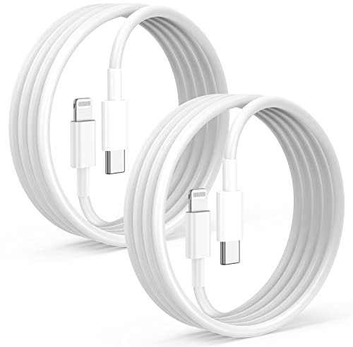 Paquete de 2 Cables de Carga rápida para iPhone de 2m [Certificado Apple MFi], USB Tipo C a Lightning Cable de Carga for Apple iPhone14 13 12 Pro XR XS MAX X 8 Plus