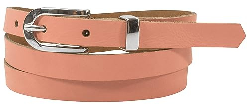 fashionchimp Basic Damengürtel aus 100% echtem Leder, schmaler Gürtel, Breite ca. 1,5cm, Made In Germany
