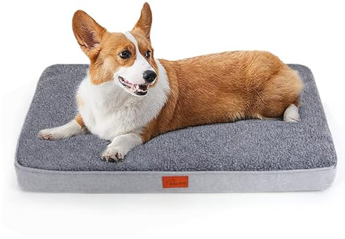 CALIYO Hundebett Kleine Hunde 76x51x7.6cm, Flauschig Hundekissen Hundebett Waschbar, Unterseite Atmungsaktiv Haustierbett Dog Bed Hundematratze
