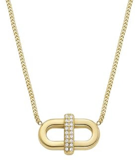 Fossil Damenkette Heritage D-Link Glitz Edelstahl goldfarben, JF04582710