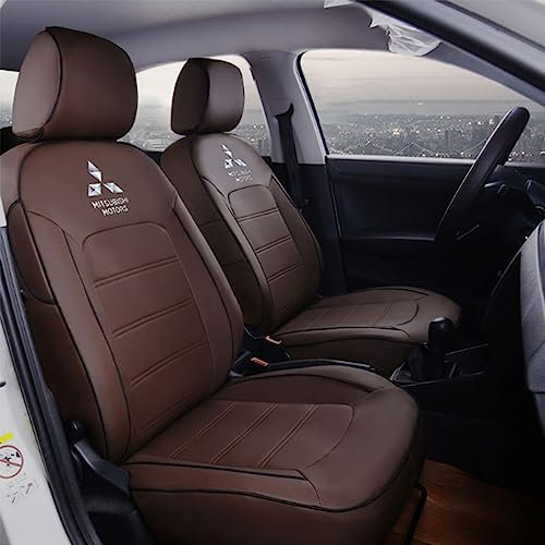 ZUMAHA Autositzüberzug für Mitsubishi GRANDIS 7 Seats 2007 2008 2009 Sitzbezügesets Custom Car Seat Cover Set Sitzbezüge Auflagen Zubehör,Coffeestyle