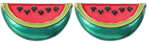 VALICLUD 2 Stück Retro-Stil Persönlichkeit Legierung Brosche Modeschmuck Modische Brosche In Wassermelonenform