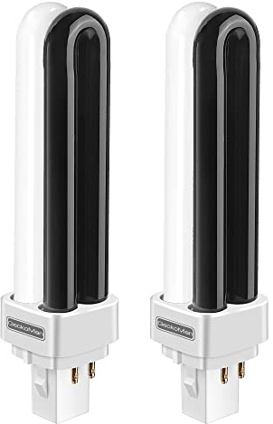 GeckoMan 1 Lampara Antimosquitos Exterior con un Sensor de Luz + 2 Bombillas Recambio