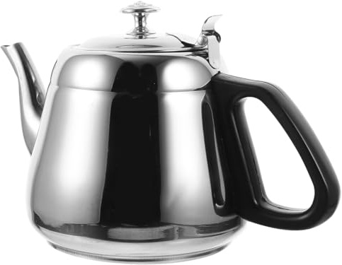 Alipis Bouilloire Inox Épaisse 1.3L Pour Cuisinière Induction Gaz Électrique Poignée Froide Théière Domestique Grande Capacité Polyvalente