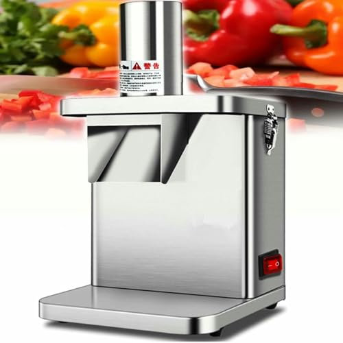 BTOIASYHF Machine Électrique De Coupe Et De Trancheuse De Légumes, Machine À Découper en Dés, Hachoir Électrique De Fruits, Trancheuse Automatique Oignons, Broyeur De Légumes 250 W, pour L