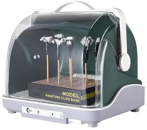 Déshydrateur De Peinture De Modèle, Cabine De Séchage D'aérographe De Grande Capacité, Cabine De Séchage À Température De 120 W, Base De Support De Peinture De Modèle en Métal