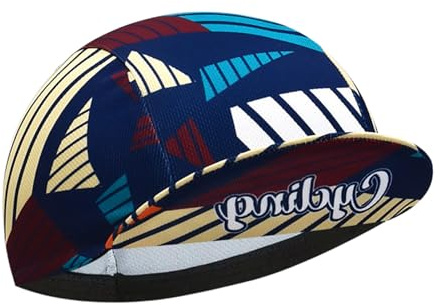 HULG Cappellino da Ciclismo Unisex - Cappellino da Ciclismo in Poliestere - da Indossare sotto Il Casco - Fodera per Casco da Bicicletta Traspirante e Anti-Sudore