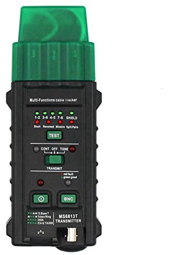 LLAWQSM Tester per fibra ottica, MS6813. Cavo Tracking Finder Telefono Tracker Toner Cable Tester Detector Line