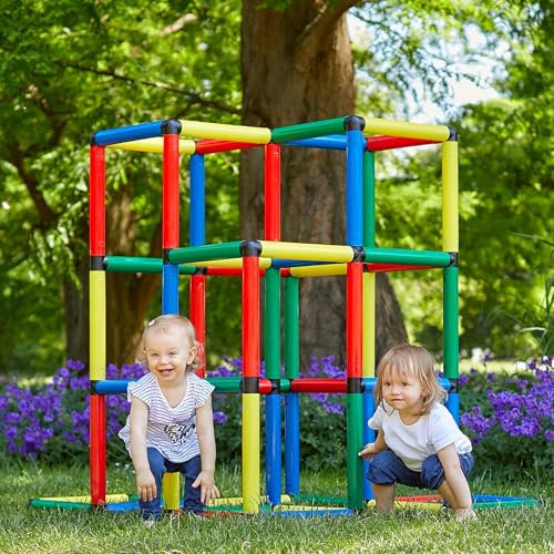 Quadro Kletterpyramide – modulares Klettergerüst für Kinder, 237 Teile, ab 12 Monaten, Indoor/Outdoor, UV-stabil, Made in Germany